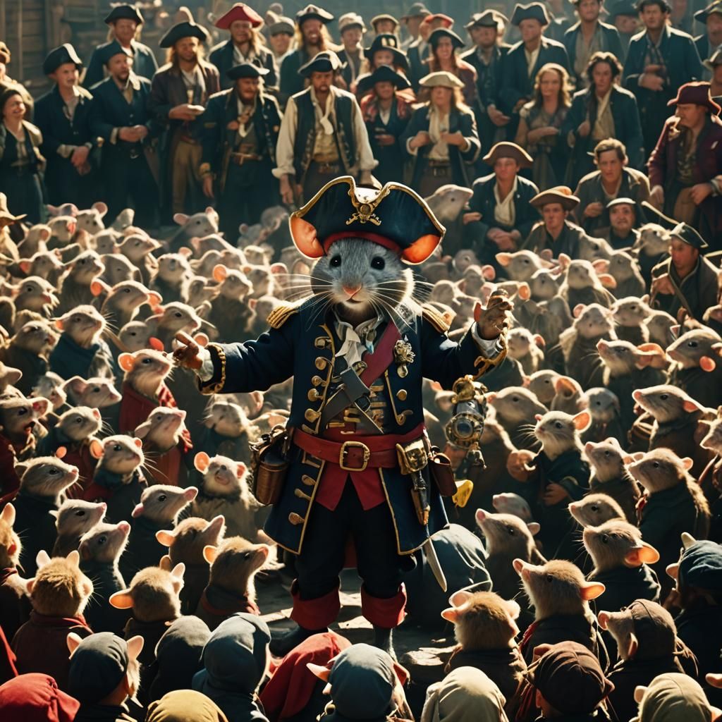 Pirate Mouse Addresses Mouse Rulers: Cinematic Still