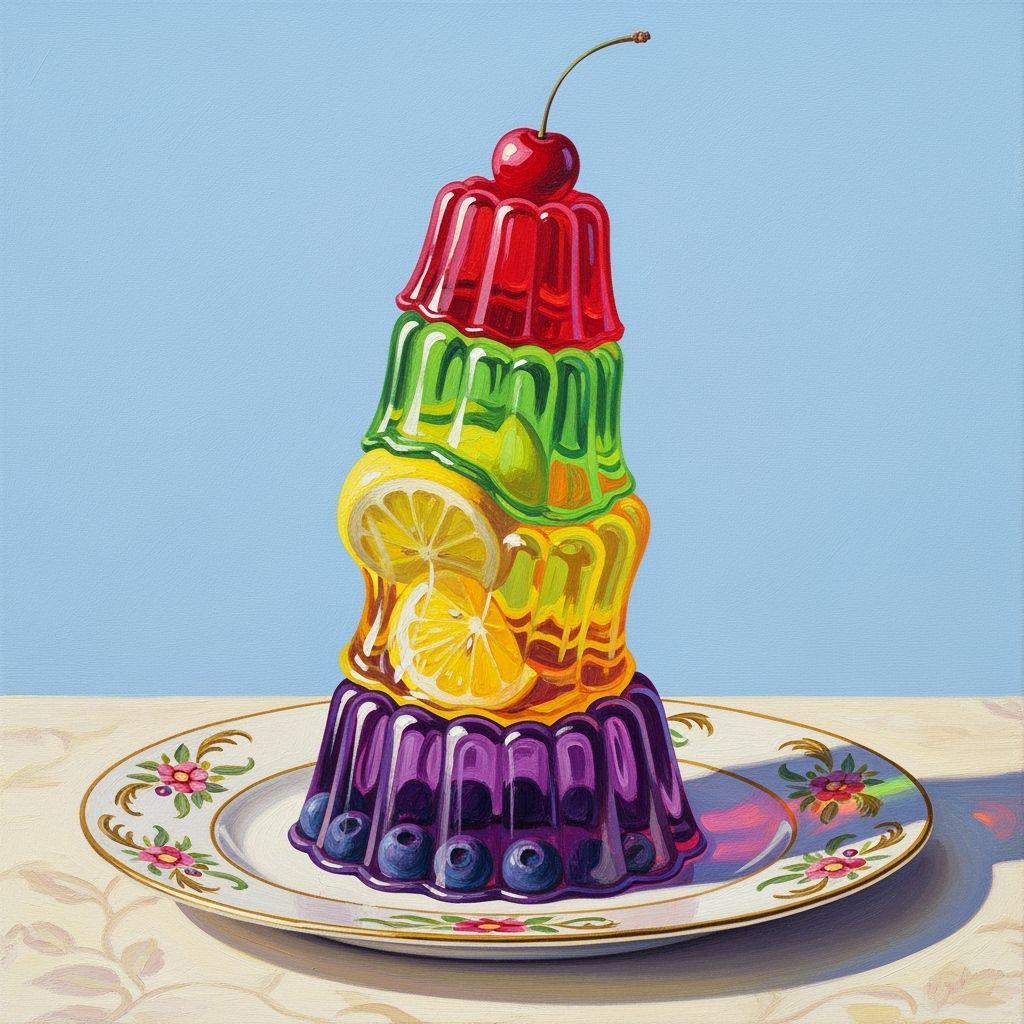 Jelly Still Life in Pop Art Style