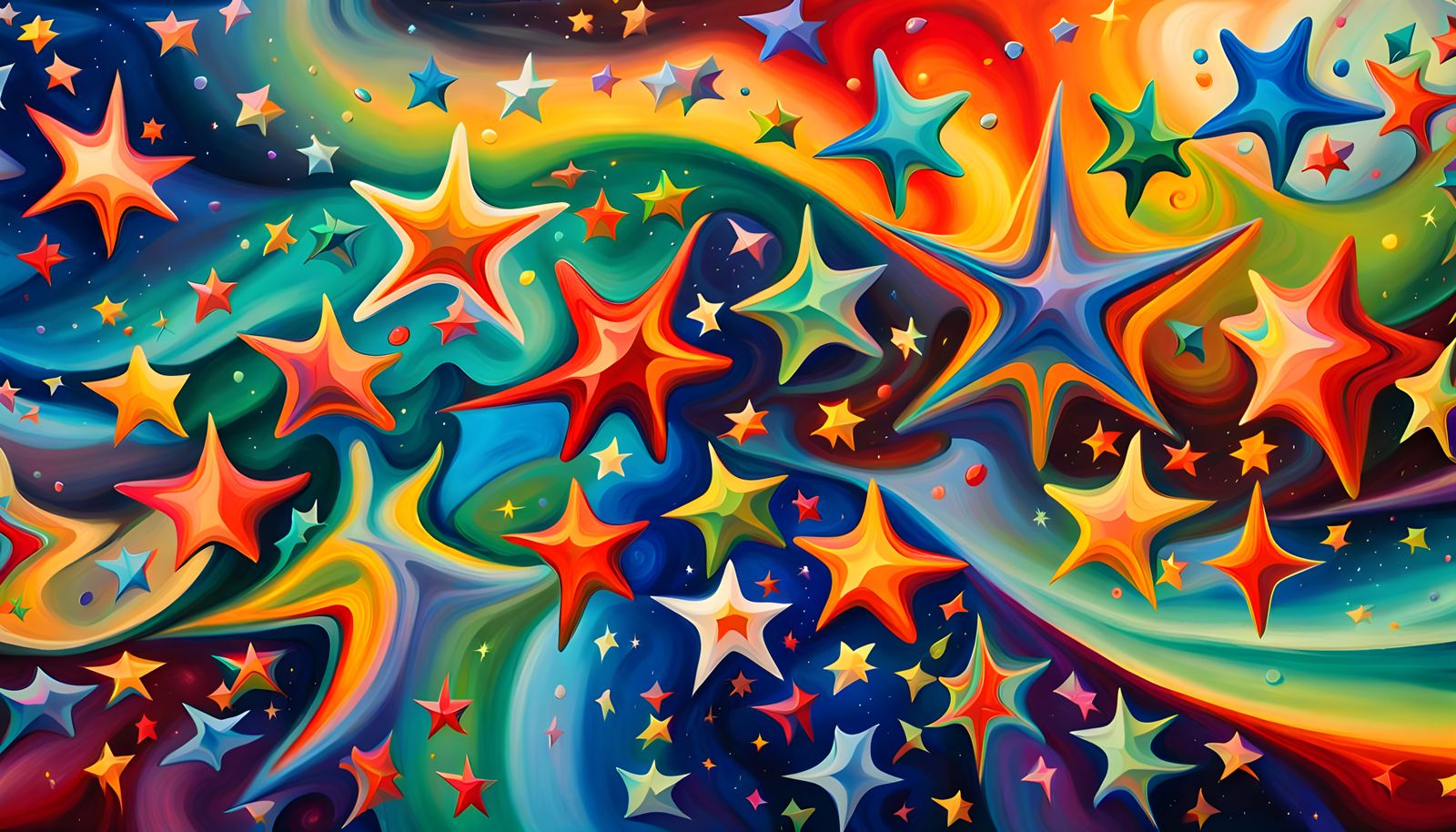Iridescent Stars Dancing in a Cosmic Landscape