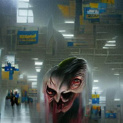 Sinister Walmart by Greg Rutkowski Style