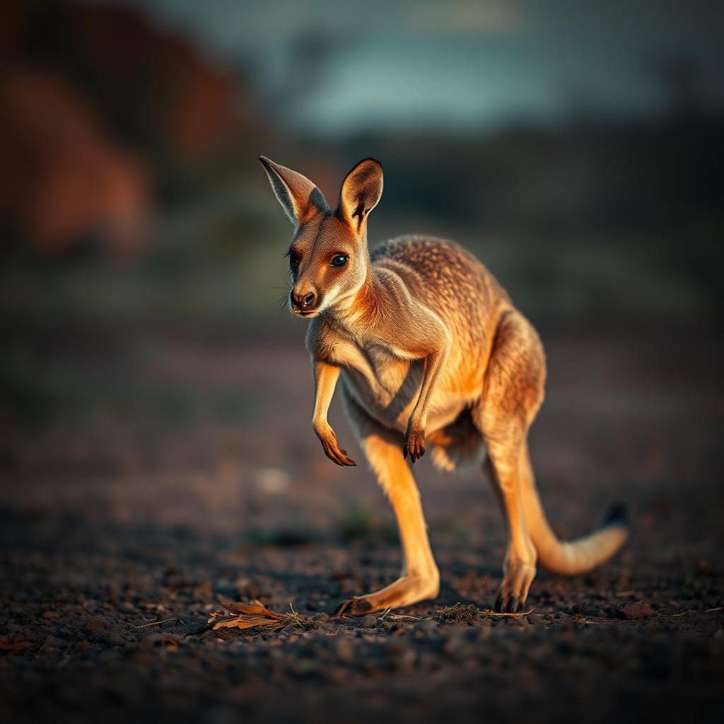Majestic Outback Hopper in Hyperrealistic HDR