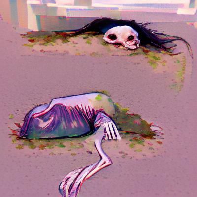 AI Generated Image of a Corpse