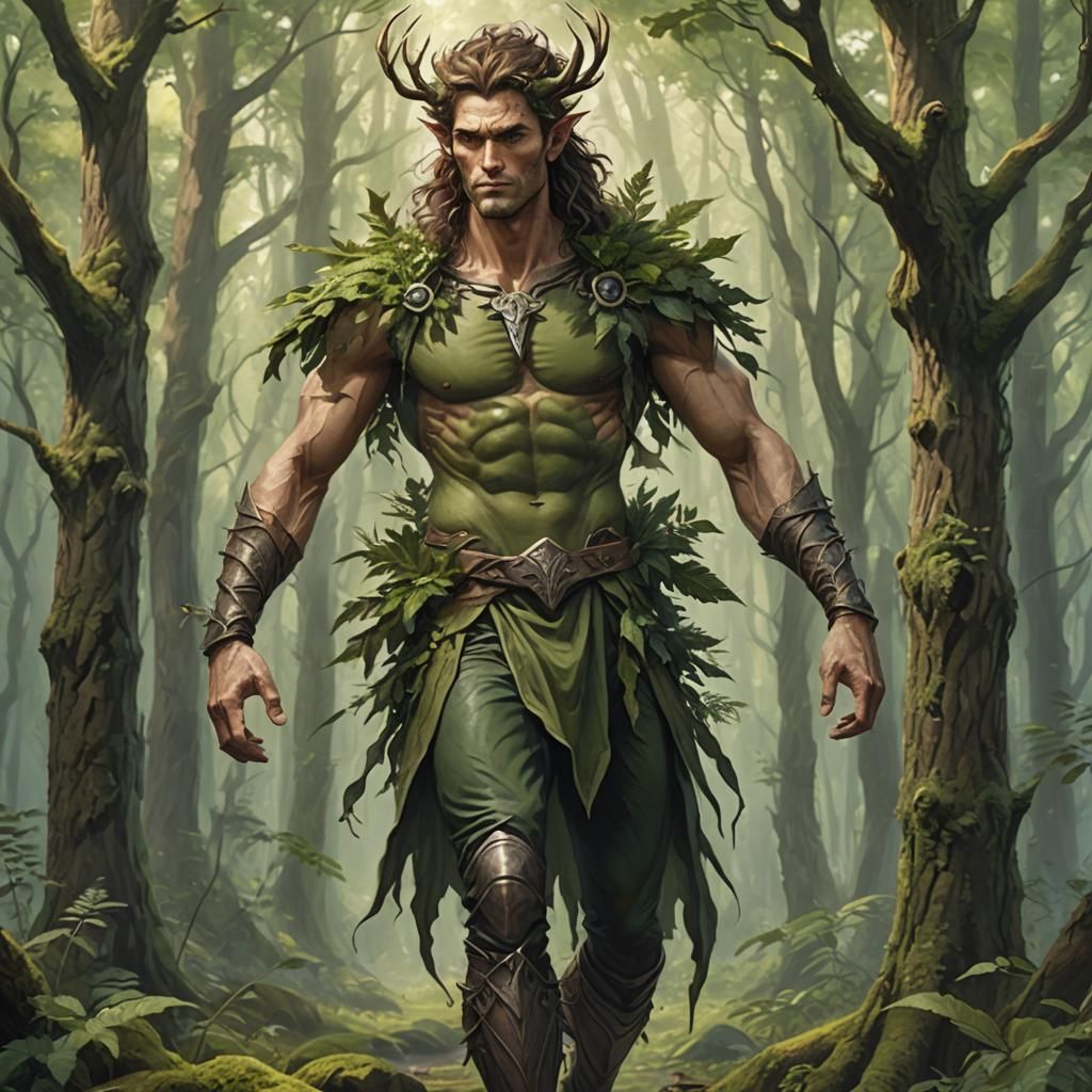 Fierce Forest Fae Guardian: Cynical Protector