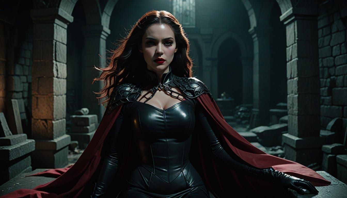 Jamaican Vampire Rises from Coffin in Castle Basement