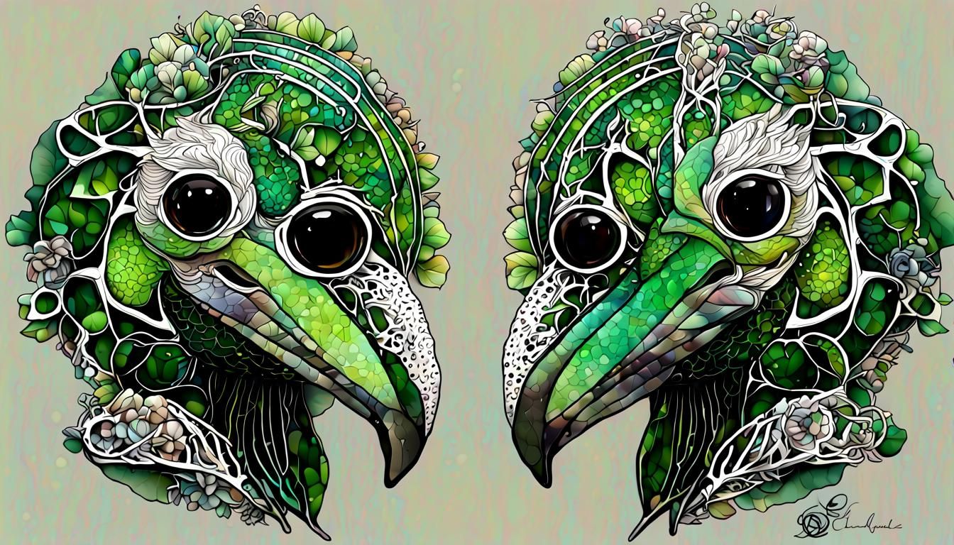 Quantum Zentangle: Celtic Fractal Art with Flora and Fauna