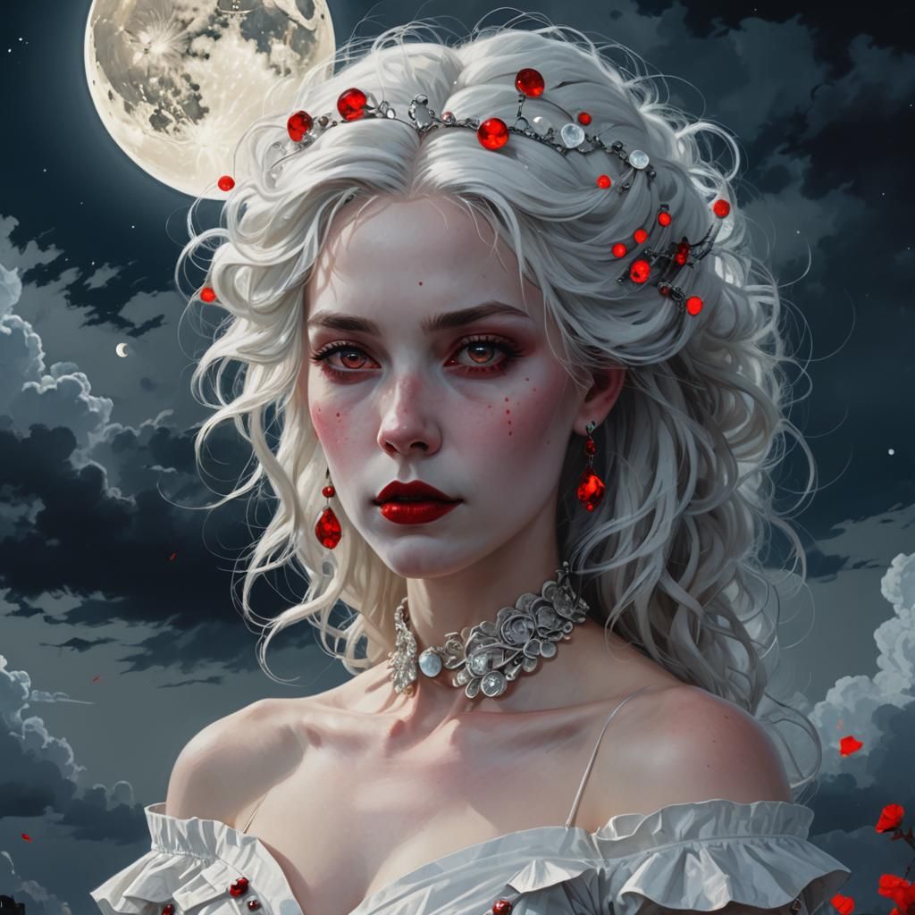 Goddess Portrait in Detailed Matte Painting Style