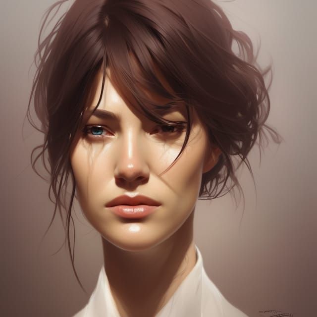 Hyperdetailed Portrait of a Woman in Dynamic Lighting