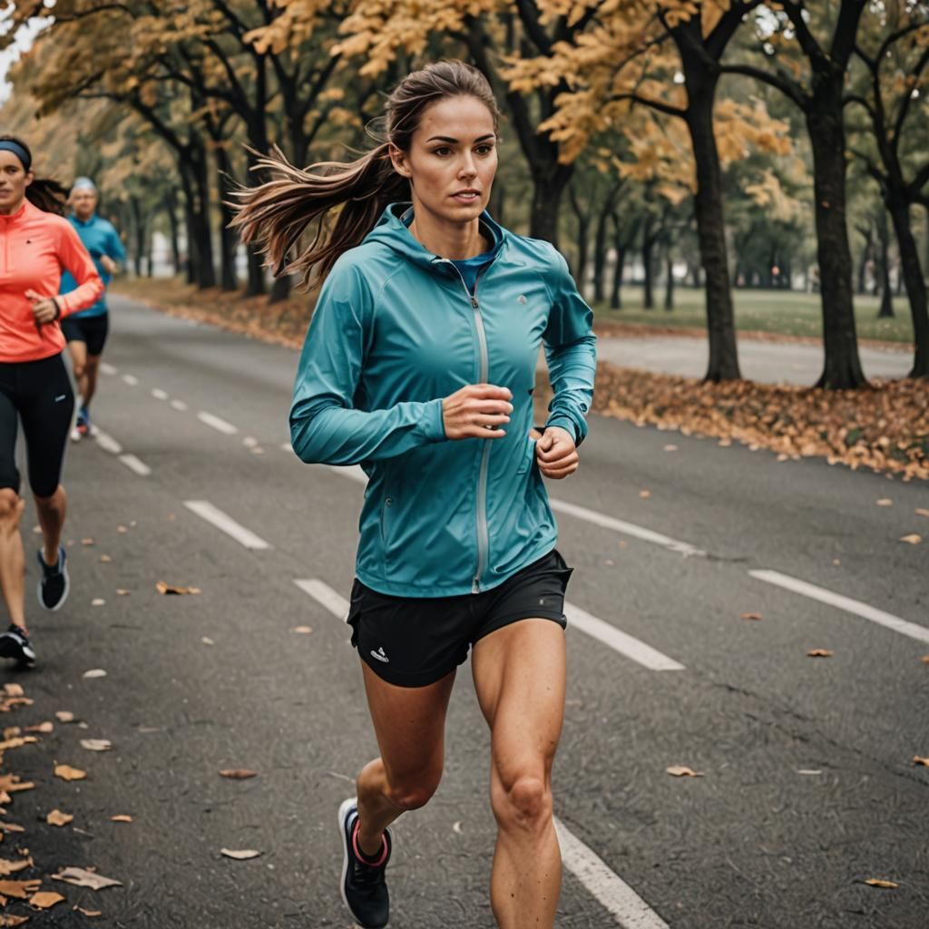 AI Generated Image of a Runner Girl