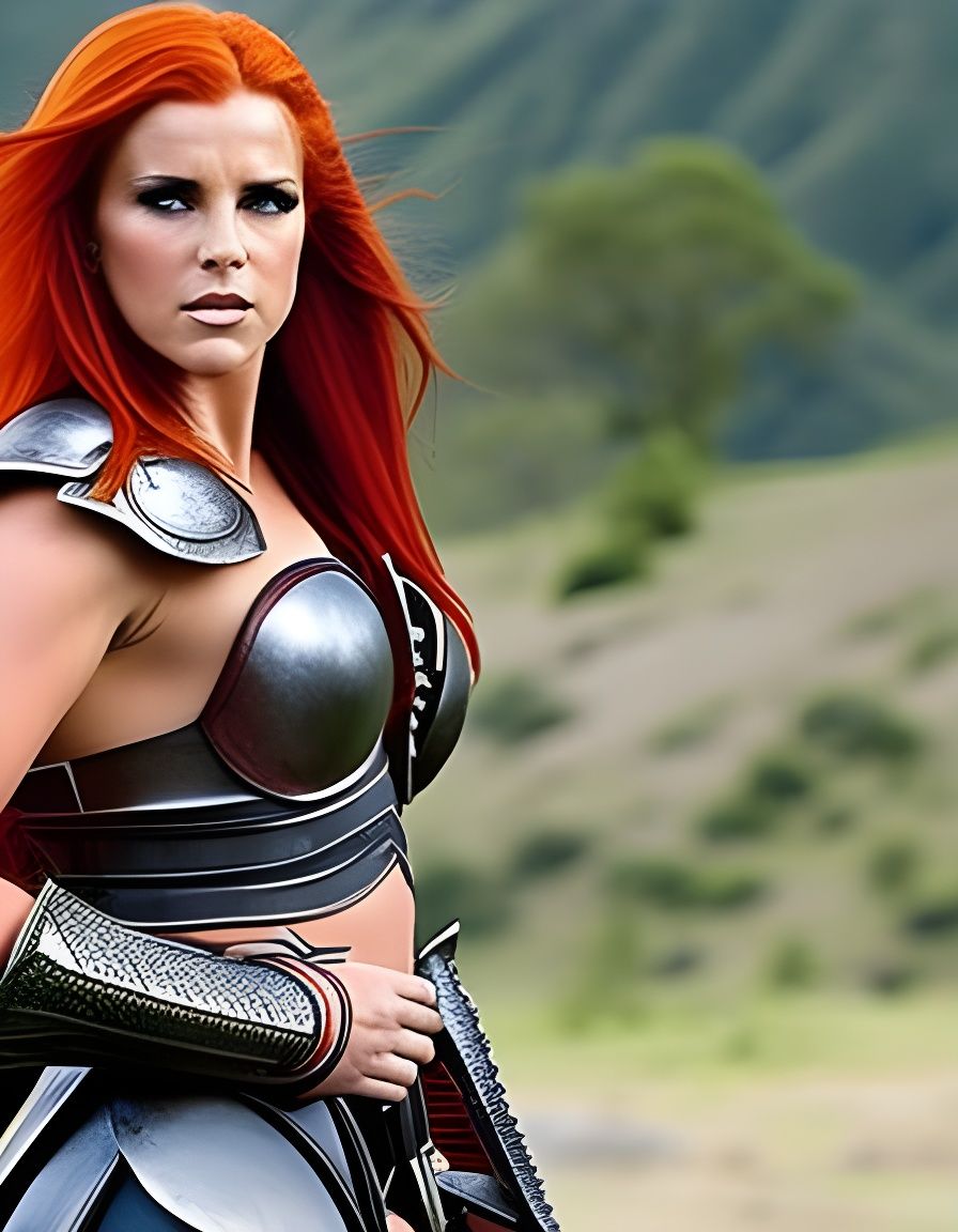 Britney Spears is Xena the Warrior Princess and Redhead