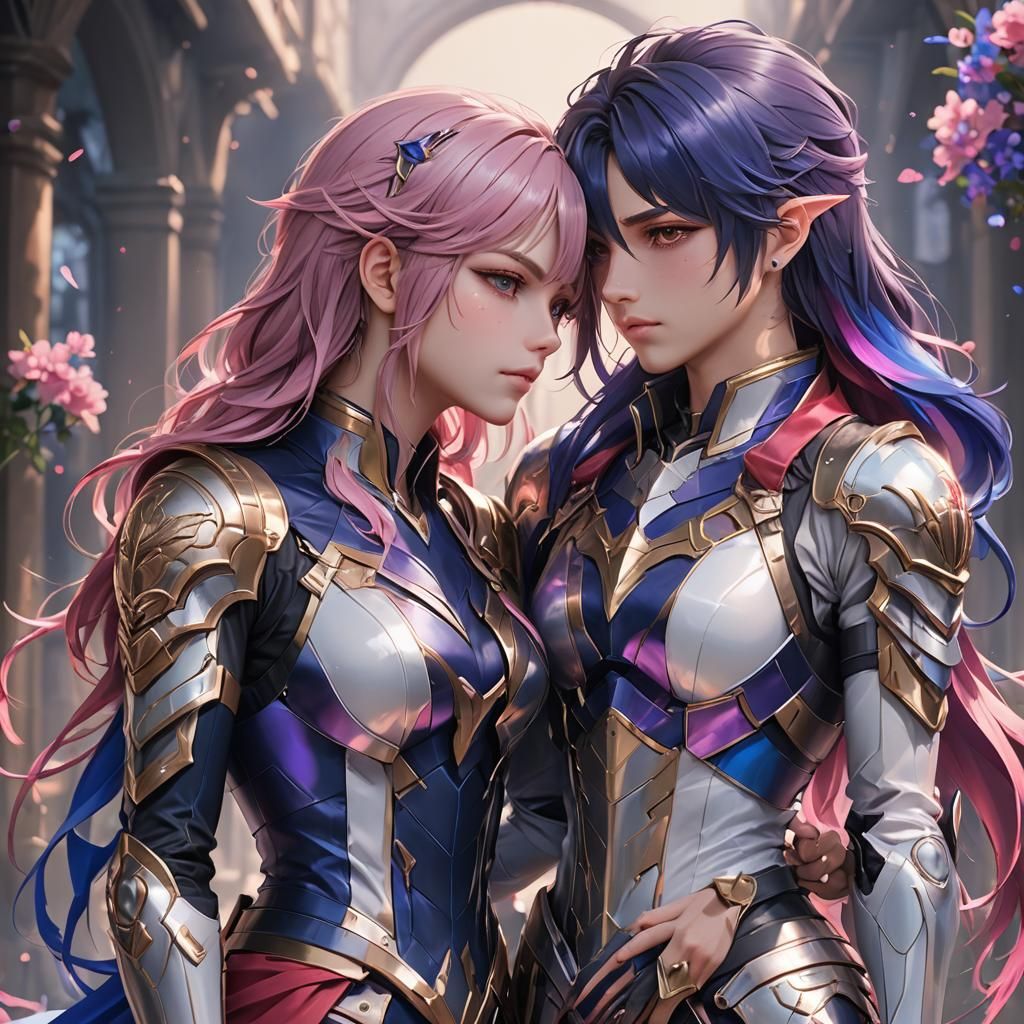 Detailed 3D Anime Art Inspired by WLOP