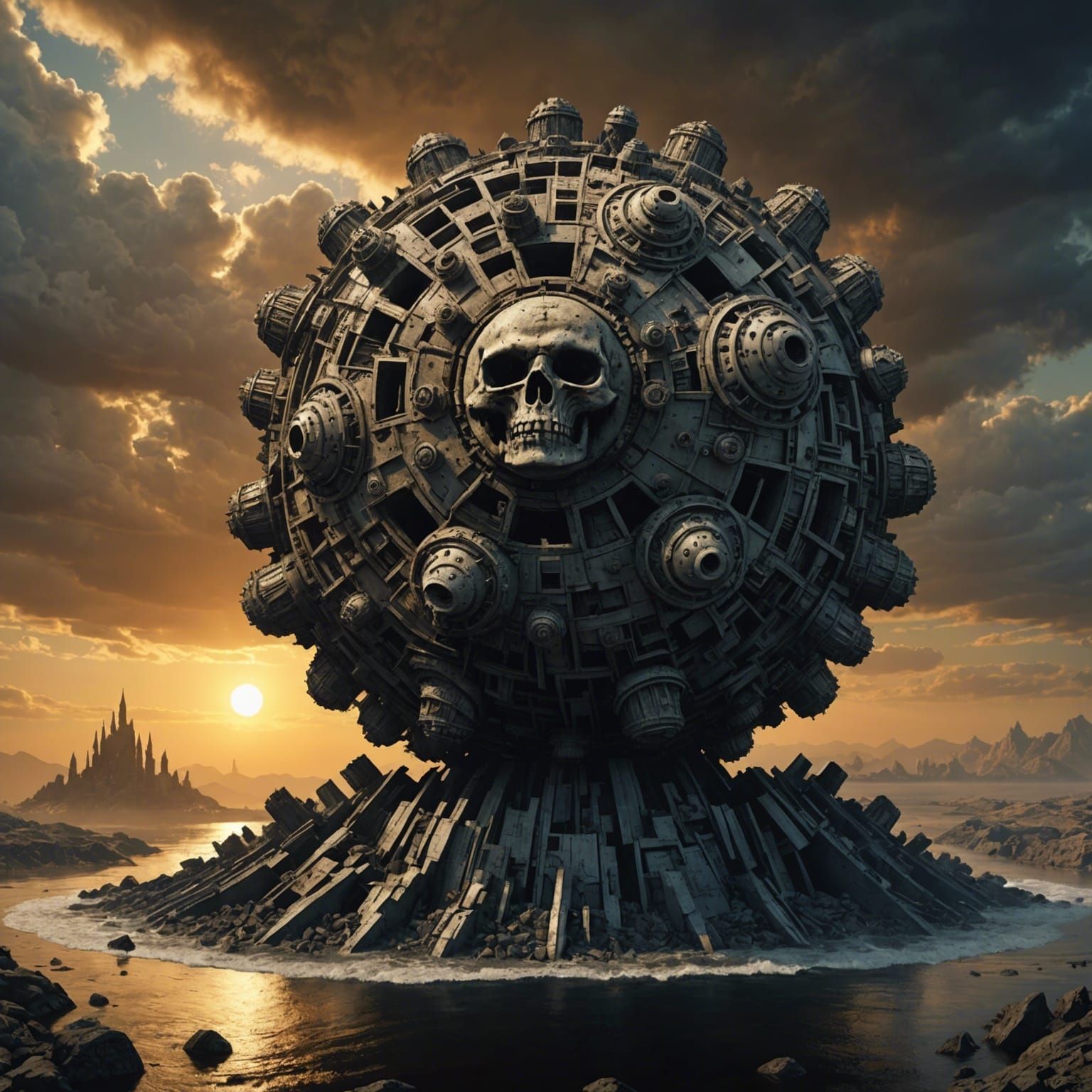 Post-Apocalyptic Mandelbulber Fractal in LightWave 3D