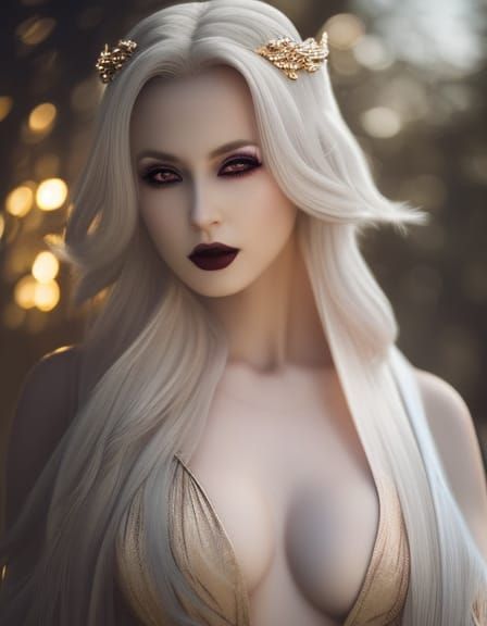 Anime Vampire Sorceress on the Beach