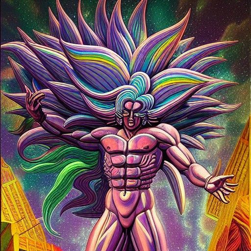 Crystalline Deity in Four-Dimensional Space