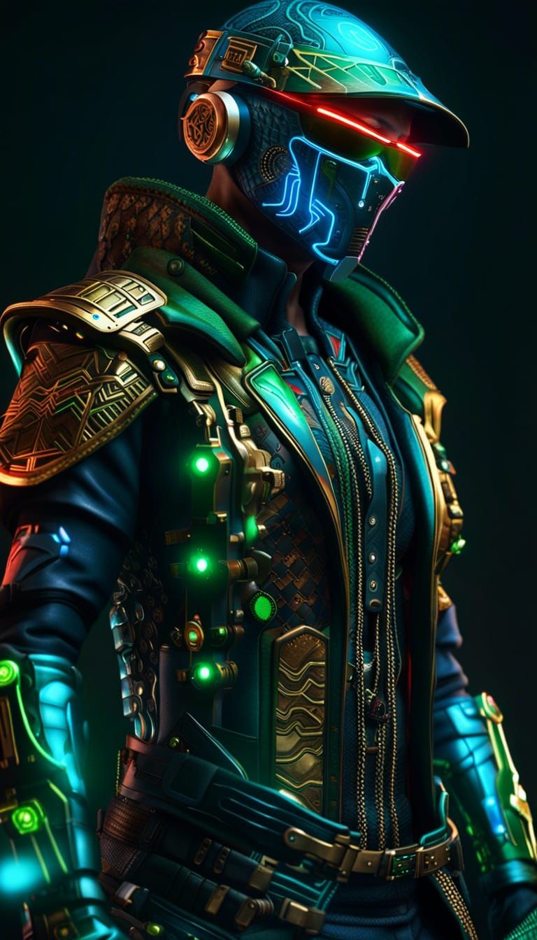 Cyberpunk bounty hunter