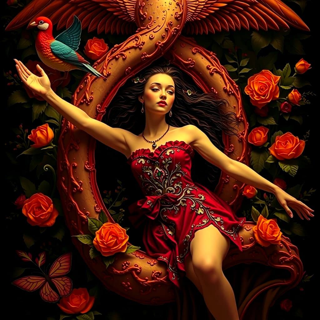 Surreal Dress Inspired by Garden of Earthly Delights