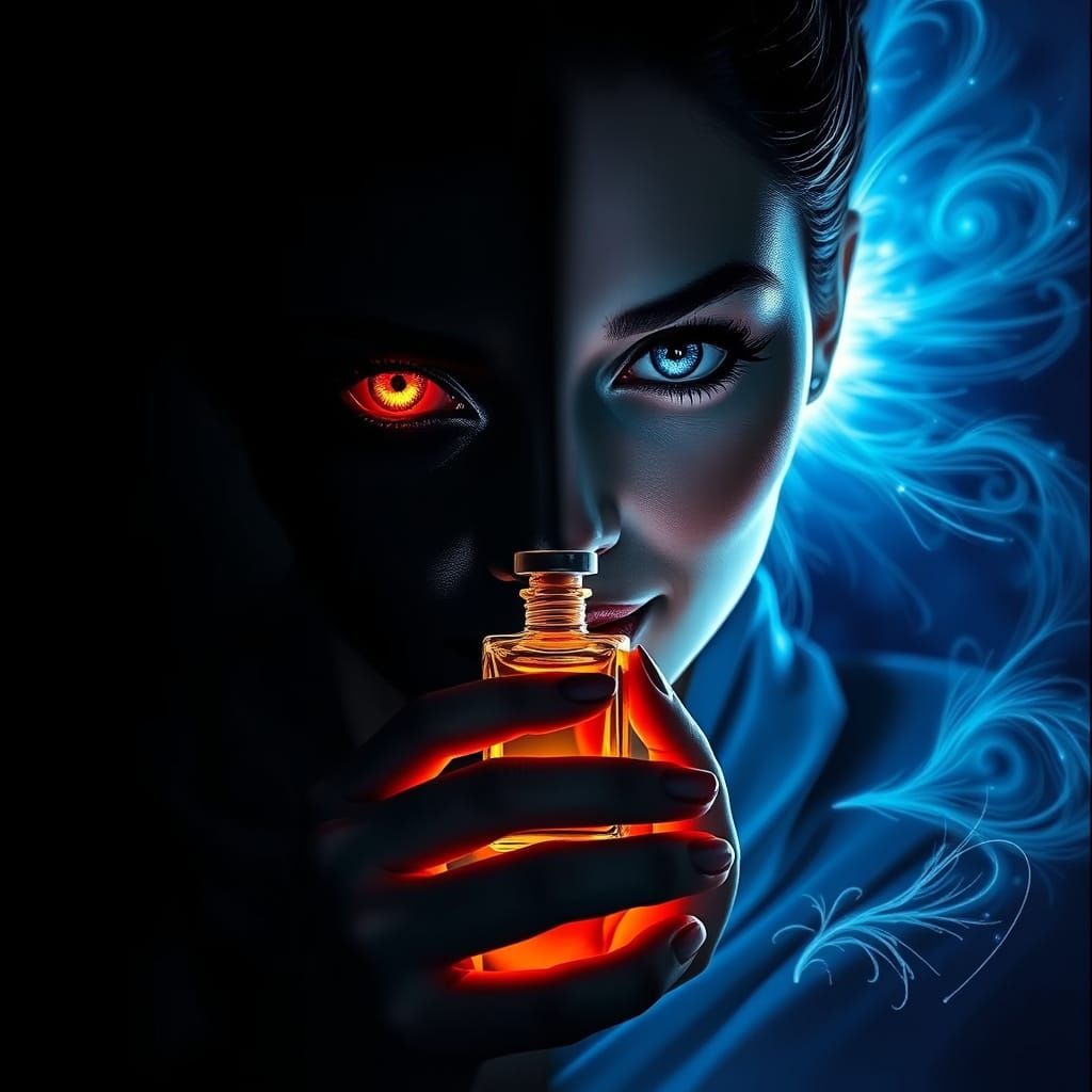 Divine Portraiture in Shimmering Contrast