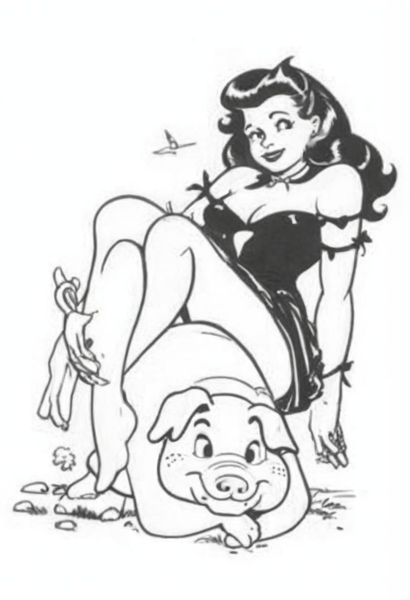 Moonbeam McSwine from Lil Abner Comic Strip