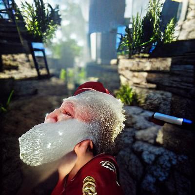 Santa Claus in Detailed CryEngine Style