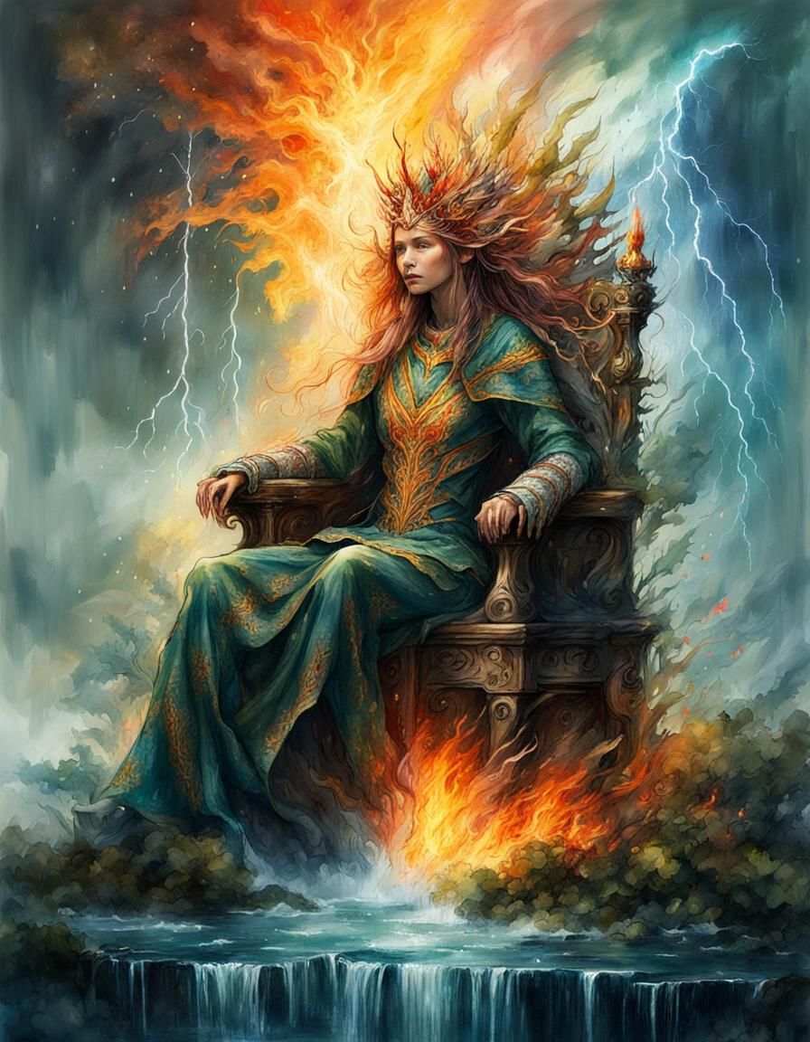 Elemental Creature on Throne of Elements