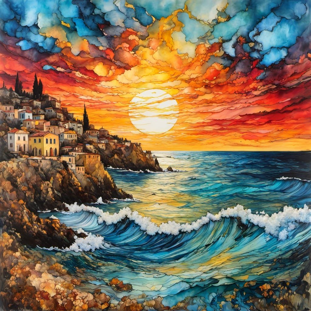 Mediterranean village