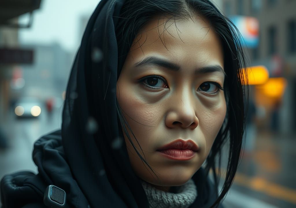 Hyperrealistic Portrait in Impressionist Style