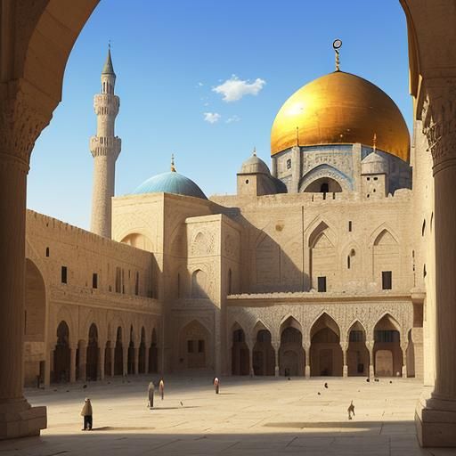 Old Aleppo Cityscape in Orientalist Style