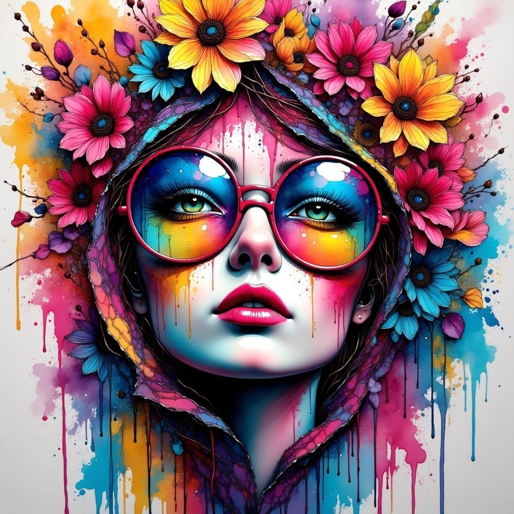 The World's Eyes Viewed in Vibrant Graffiti