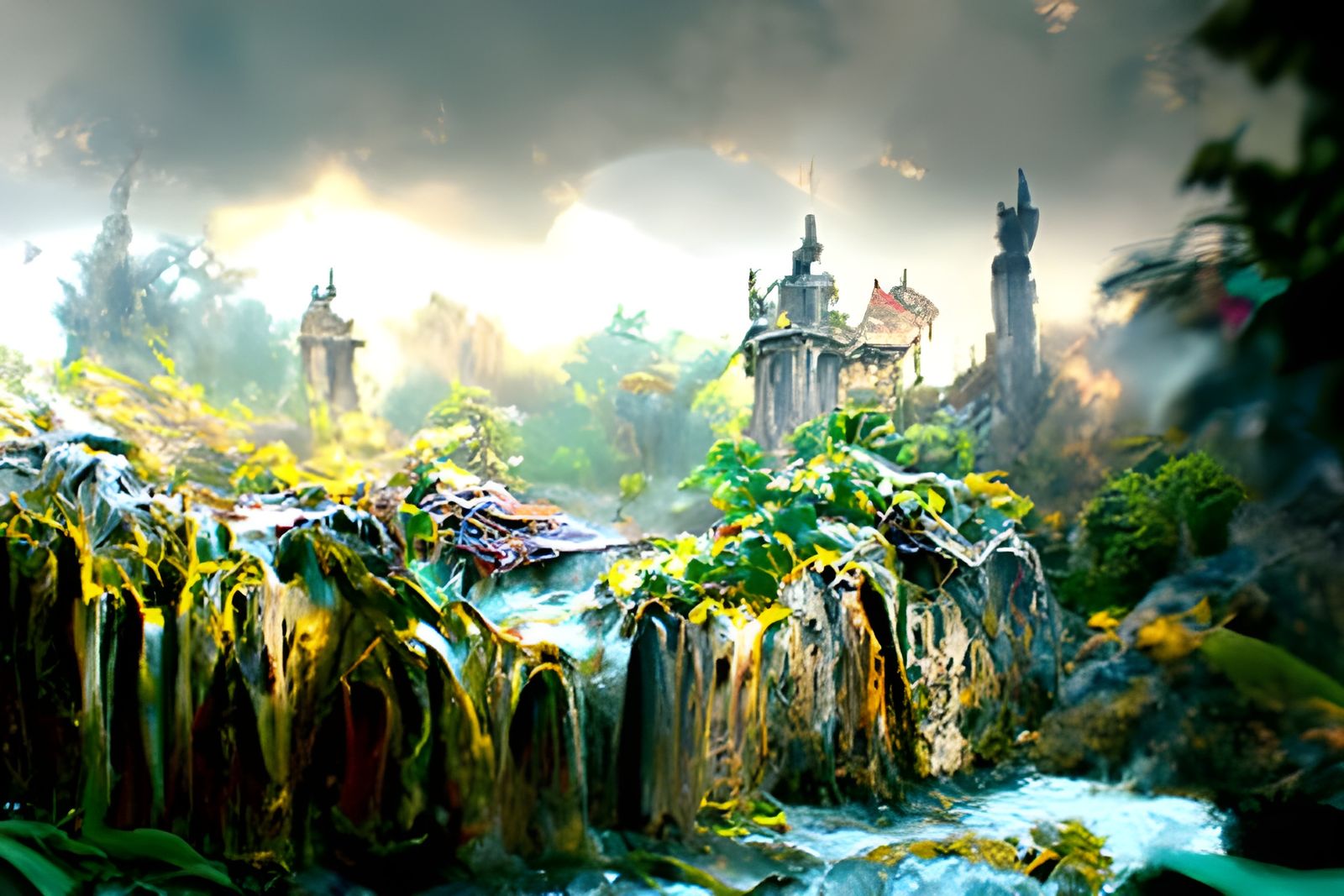 The Waterfalls of the Ruins (Coherence Day, Work #10)