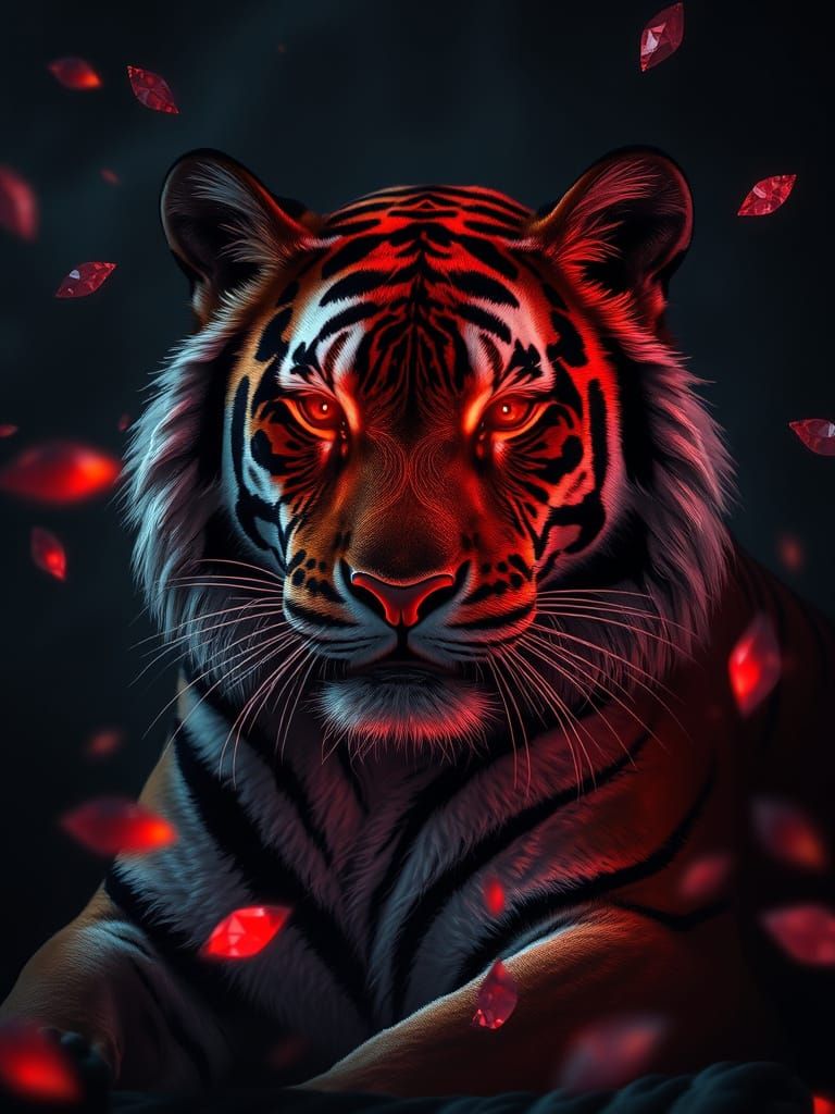 Regal Tiger in Ruby Glow