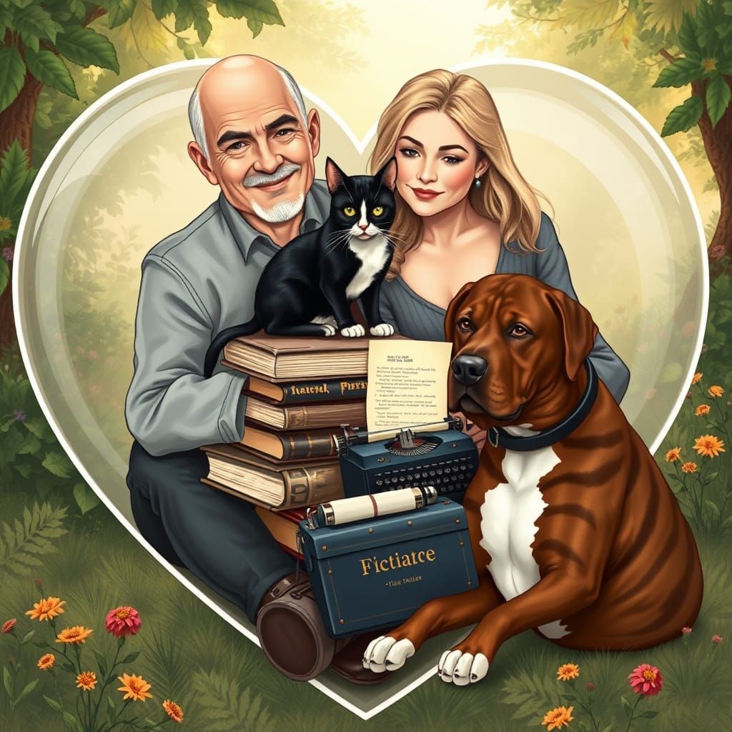 Intimate Family Moment in Whimsical Heart-Shaped Scene