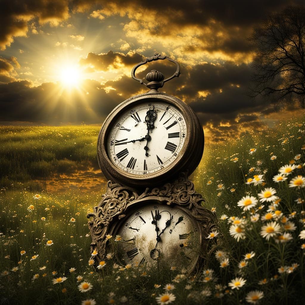 Ethereal Sunshine Beams Depict Time's Passage