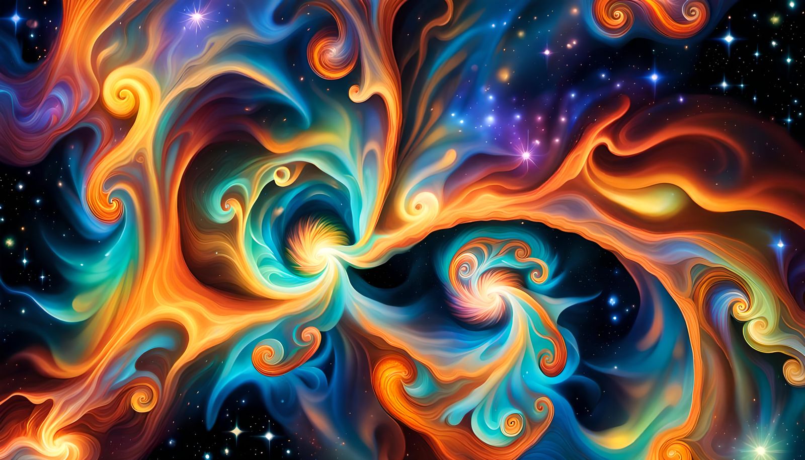 Star Cluster Formation in Impasto Oil Paint