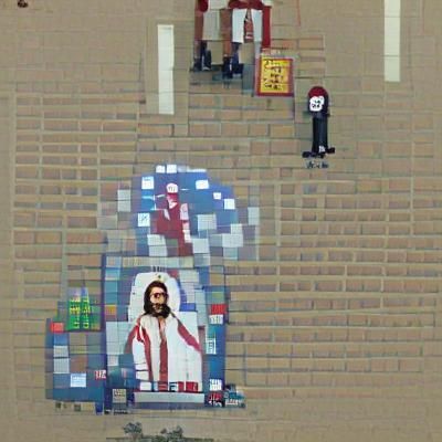 Pixel Art of Jesus Christ