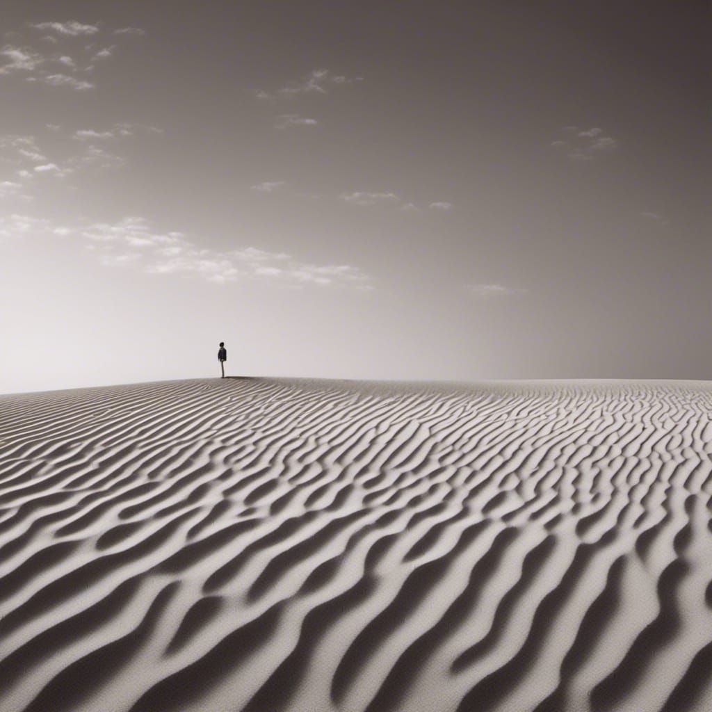 Minimalist Image Depicting a Summer Heat Wave