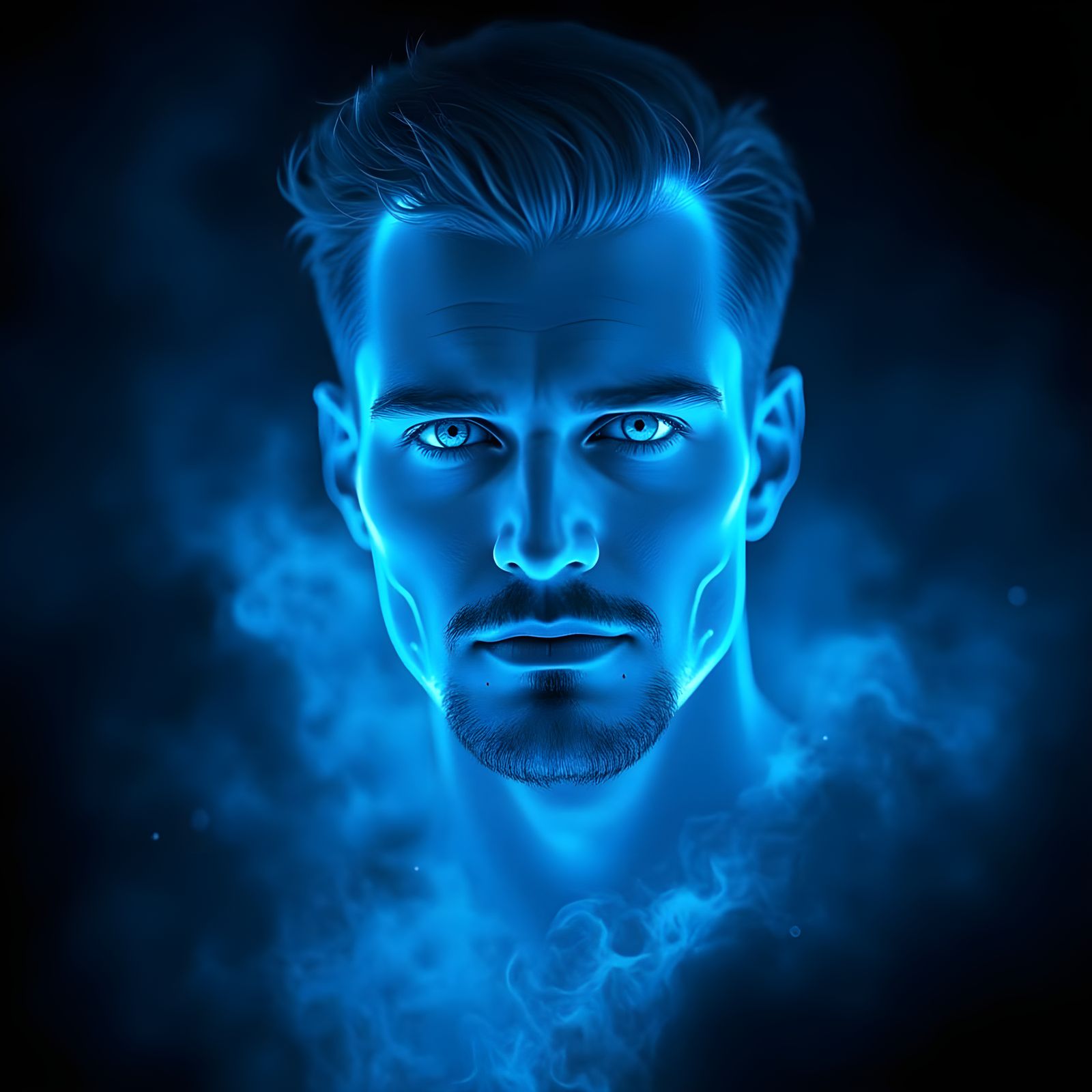Holographic God in Dark Realistic Style