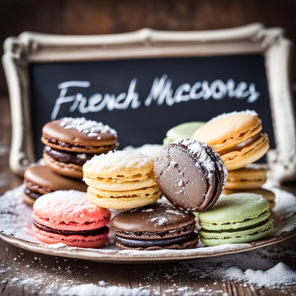 Macaroons and Macarons: French Patisserie Still Life