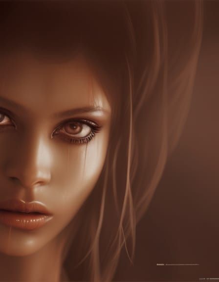 Tribal Indian Girl in Dungeon, Fantasy Art