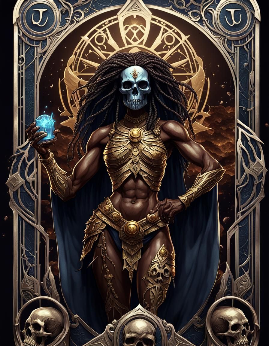 Fantasy Tarot Card: Death by Snu Snu