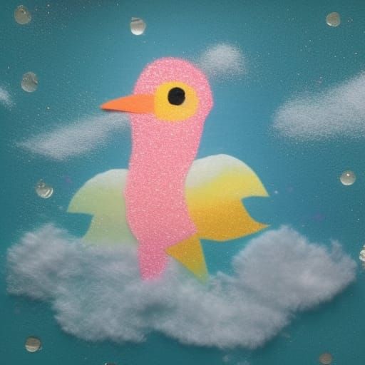 Glitter Bird in Divine Sunshine