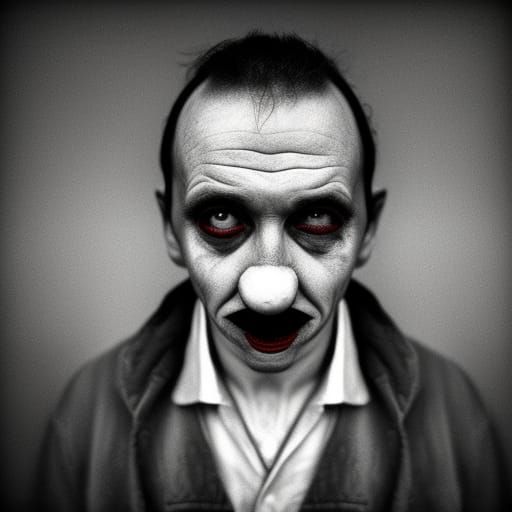 Intimate Portrait of a Sad Clown