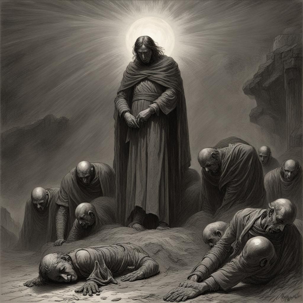 Heroic Sacrifice in Gothic Horror Style