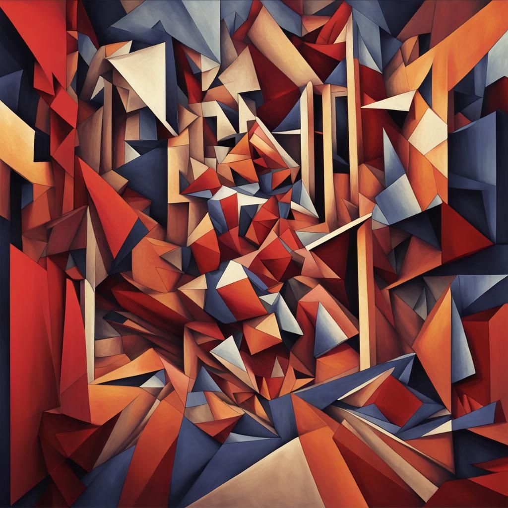 Devil's Dance: A Cubist Matte Painting