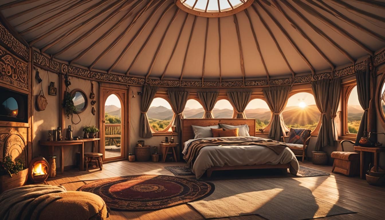 Glamping Like A Hobbit in a Yurt