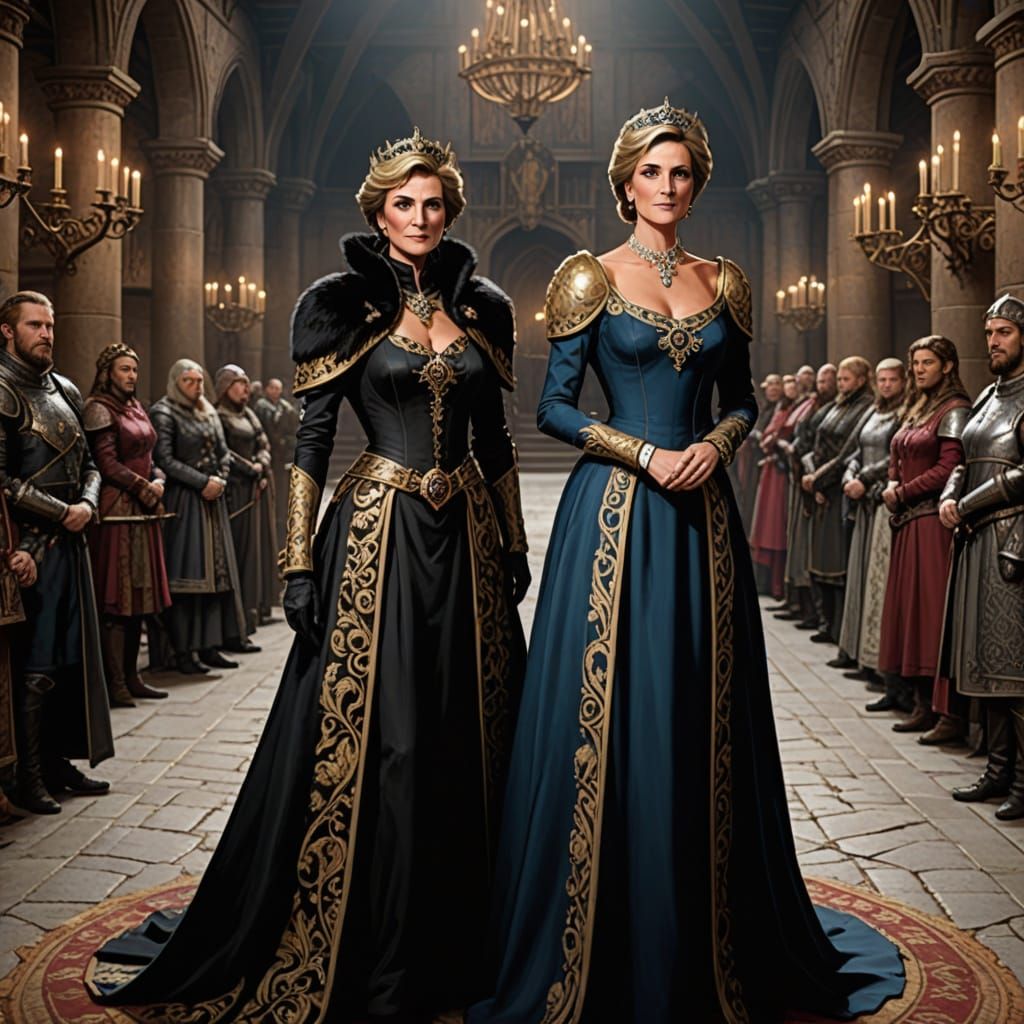 Karlach and Princess Diana in Throne Room