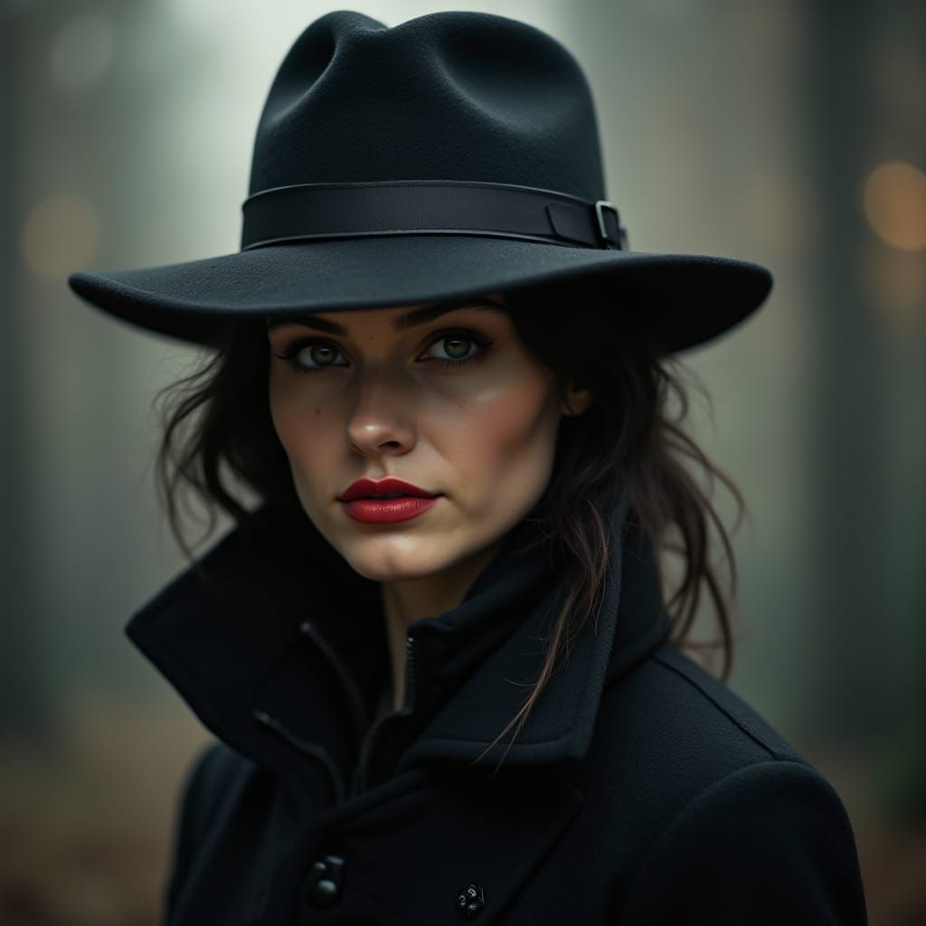 AI Generated Image of a Female Spy
