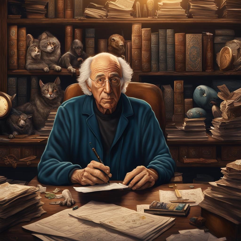 Larry David's Email Irritation: A Matte Painting