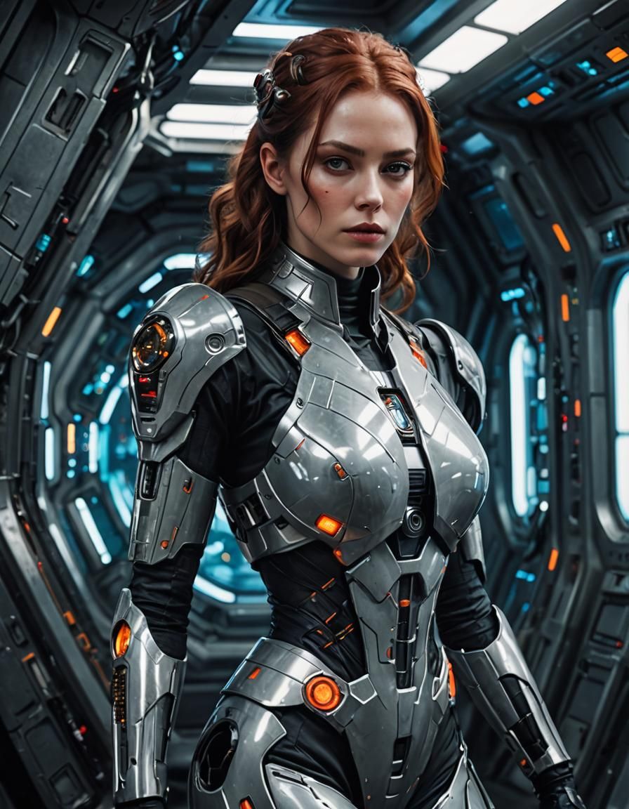 AI Generated Sci-Fi Sensuality Image