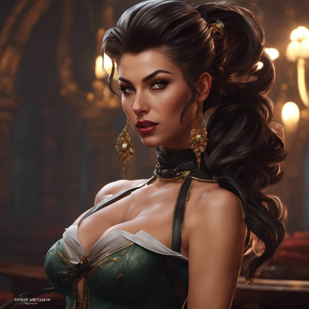 Detailed Thief Portrait in Dark Fantasy Style