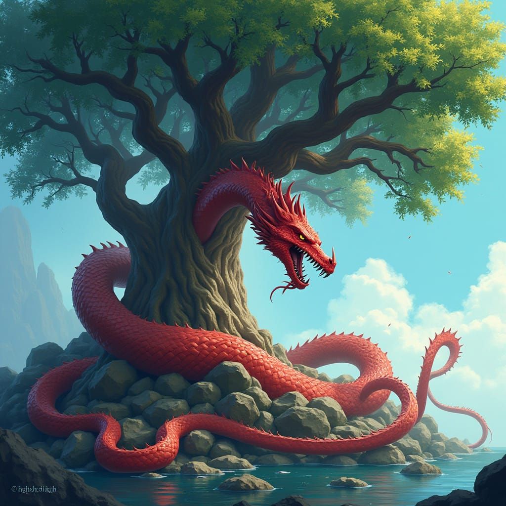 Ethereal Rise of Nidhogg, Norse Serpent-Dragon