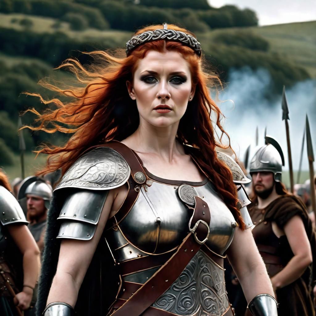 Boudicca Queen of the Iceni in Battle